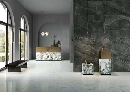 Керамогранит Vitra SityMarble Калакатта Блэк 60х120 (Лаппатированная и Реттифицированная) в Ульяновске