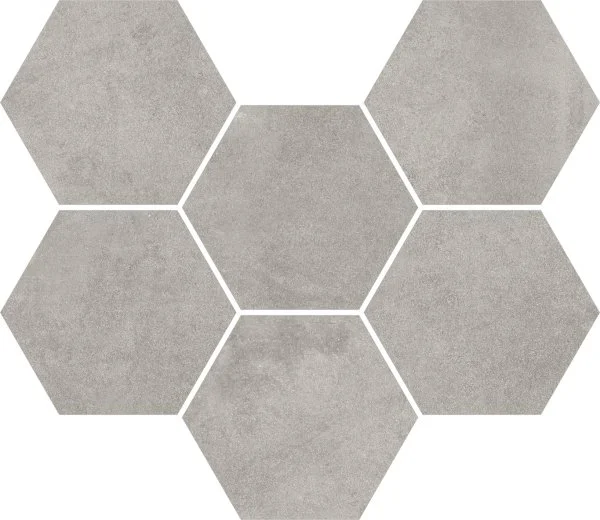 Керамогранит Coliseum Экспо Грэй Мозаика Гексагон (Натуральная, 25х29) в Ульяновске