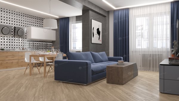 Кварц-виниловая плитка Alpine Floor Sequoia Секвойя Коньячная ECO 6-2 3.2 мм. 43 класс в #REGION_NAME_DECLINE_PP#